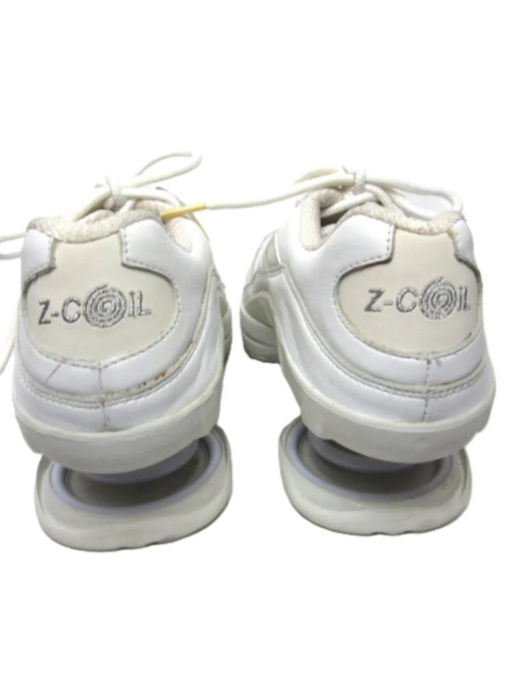 Z-Coil Womens Size 10 Freedom Athletic Mesh Leather Shoes Classic White Open